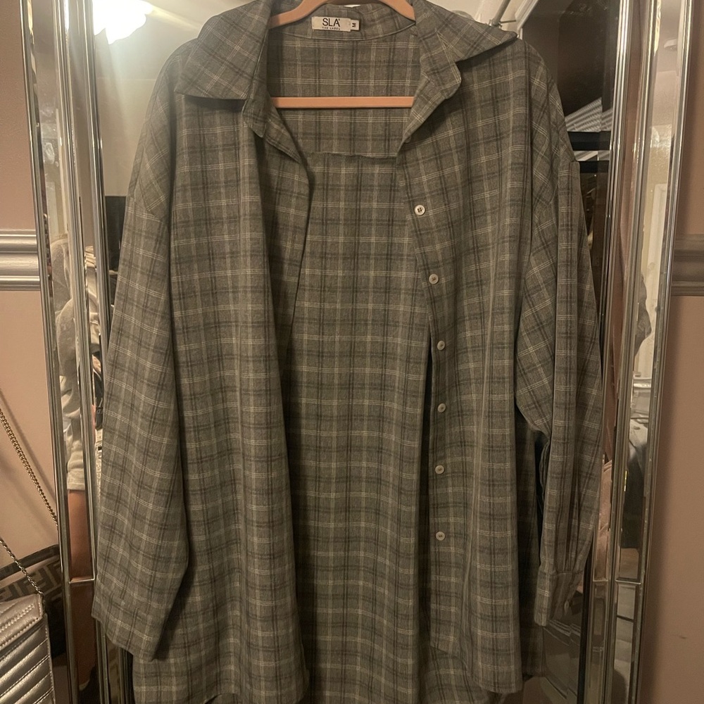 SLA THE LABEL : over sized flannel